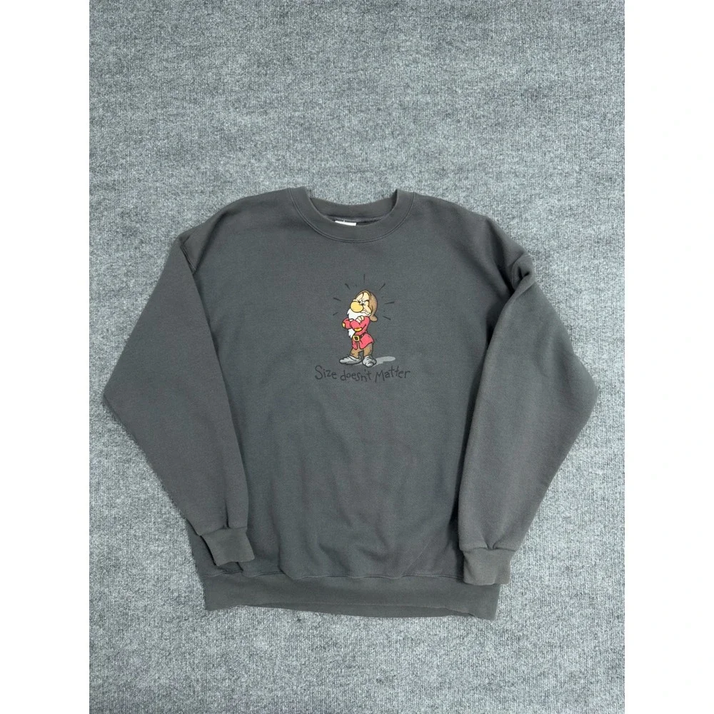 Disney Store Grumpy Sweatshirt Size XXL Graphic Print Crewneck Men